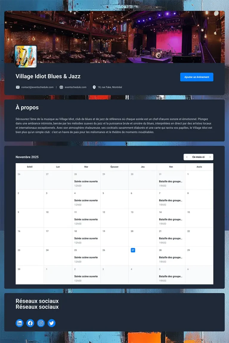 Exemple Calendrier Thierrylaval.dev 13