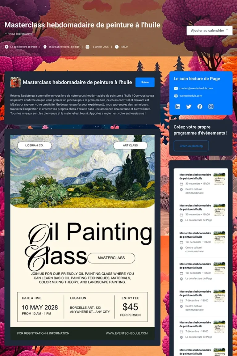 Exemple Calendrier Thierrylaval.dev 5