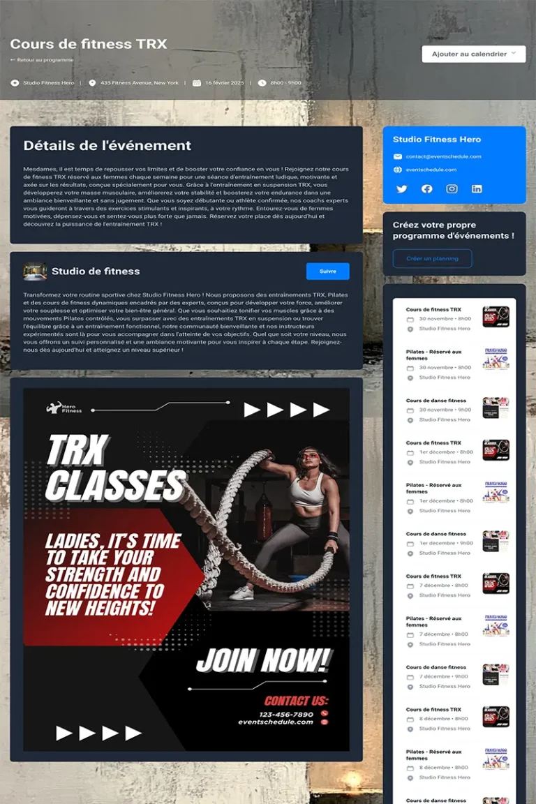 Exemple Calendrier Thierrylaval.dev 8